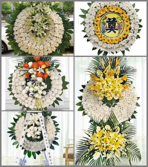 四川成都崇州市崇阳街道同心村花圈速递