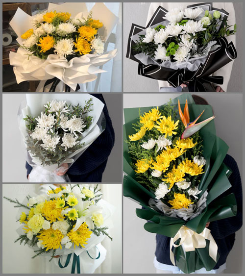 四川成都崇州市崇阳街道同心村白事花束代送